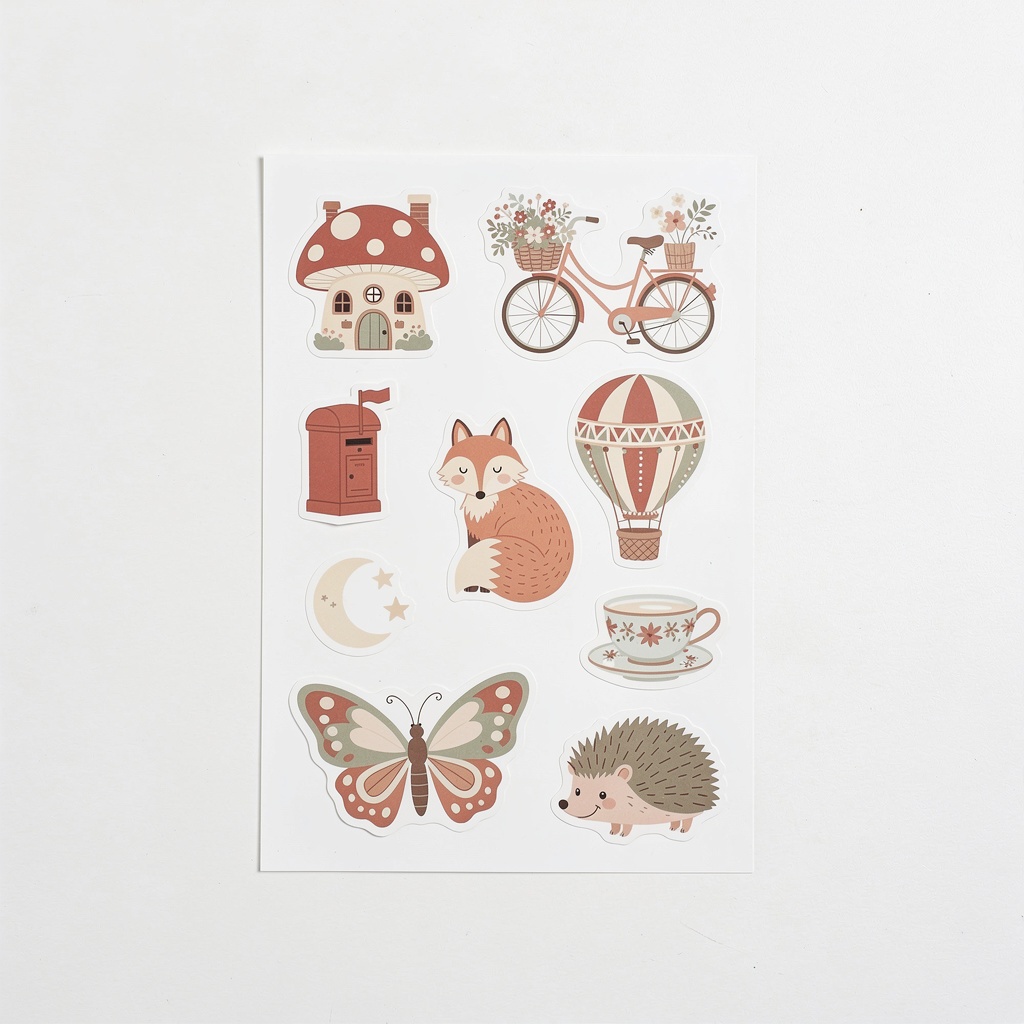 감성 수채화 종이 스티커팩